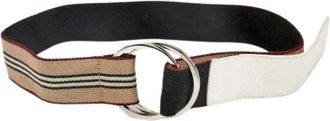 Burberry Pre-owned Belts, female, Multicolor, Size: ONE SIZE Pre-owned Signature Striped Canvas Belt