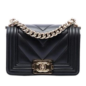Chanel Pre-owned Boy Flap Bag - Dames - Pre-owned - Zwart - Maat: ONE Size Leer