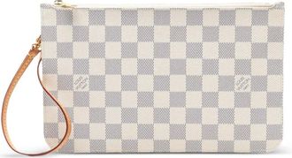 Louis Vuitton 2014 Damier Azur Neverfull MM pouch - Wit