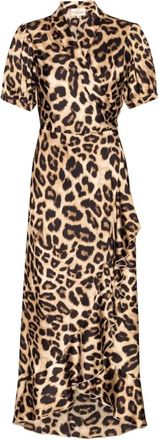 Karmamia Womens Iris Dress In Hammered Leopard