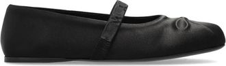 Marni Ballerinas met een strik - Dames - Ballerinas - Zwart - 40 EU - Leer - Schoenen
