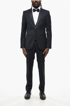 Nino Danieli Abito Tre Pezzi CERIMONIA con Gilet in Lana Vergine Con Coll taglia 50