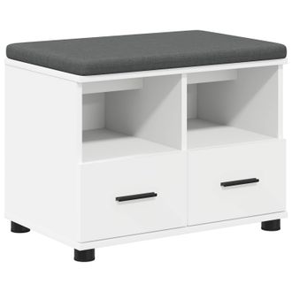 vidaXL Banco De Entrada 60 X 38 X 46 Cm Madera Ingenierizada Y Tela Vidaxl