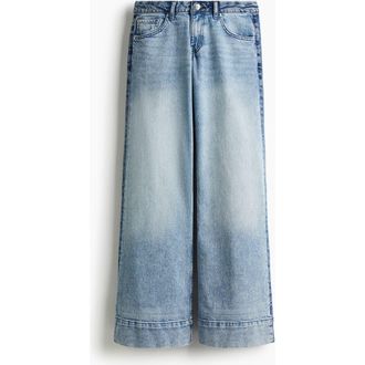 H&M Flared Regular Jeans in Light Denim Blue at Nordstrom, Size 12