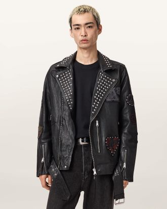 AllSaints Cole Leather Biker Jacket