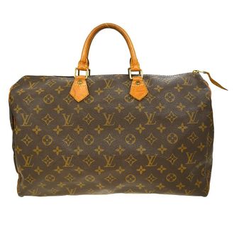 Louis Vuitton Speedy Handbag Monogram Canvas Brown Canvas Handbag (Pre-Owned)