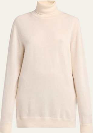 The Row Lizzy Cashmere Turtleneck Sweater