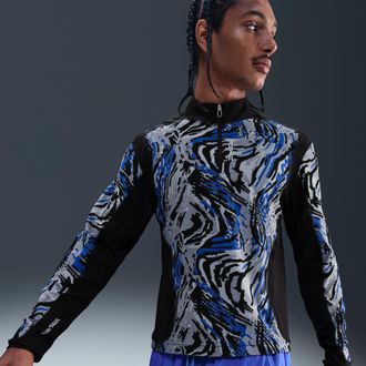 Nike Mens Project F.R.O.G. Half-Zip Top in Blue | HV0901-405