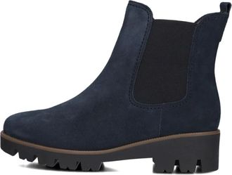 Gabor Elegante Chelsea Boots in Donkerblauw - Dames - Chelseaboots - Blauw - 38 1/2 EU - Su&egrave;de - Schoenen