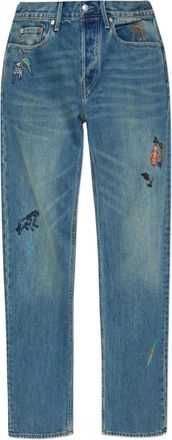 Paul Smith Jeans con ricamo - Blu