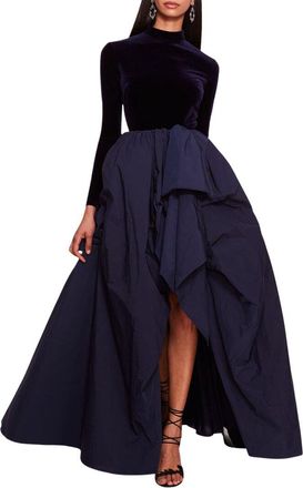 Marchesa Velvet Taffeta Gown