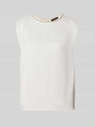 More & More More & More Blusentop mit Rundhalsausschnitt in Offwhite, Größe 38