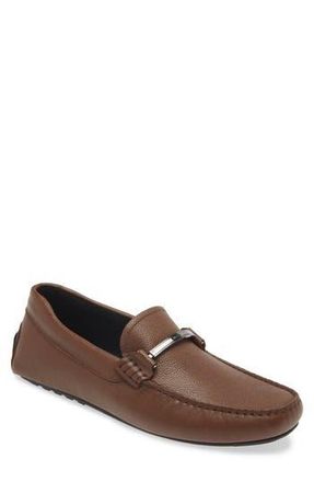 BOSS Noel Leather Loafer in Medium Brown at Nordstrom Rack, Size 10Us / 9Uk