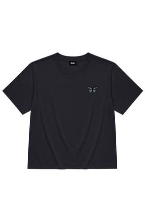 Dalix Butterfly Relaxed Midweight Jersey Tee in Ink Blue at Nordstrom, Size Xx-Large