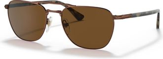 Persol PO2494S Polarized 114857 Mens Sunglasses Brown Size 53