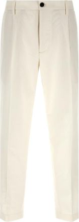 Department Five White Loose Pleated Pants