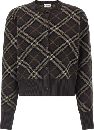 Burberry Georgette Maglioni Marrone-Donna