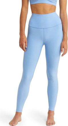 Beyond Yoga Caught in the Midi High Waist Leggings in Flower Blue Heather at Nordstrom, Size Xx-Large