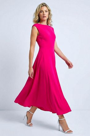 Roman Fit & Flare Midi Dress