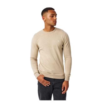 Jack Wills Heren Seabourne Logo Crew Hals Trui (Steen)