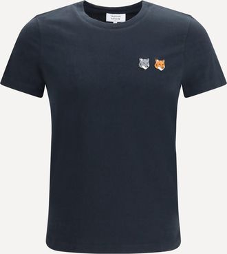 Maison Kitsun&eacute; Double Fox Head T-shirt Male XL