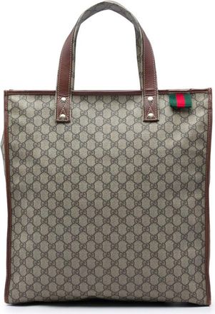 Gucci Pre-owned Gucci GG Supreme Web Tote Ladies M3IJSY74IVCEXWF8