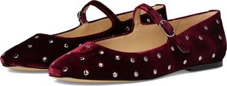 Marc Fisher Elizza Womens Flat Shoes Dark Red Velvet : 9.5 M, Leather