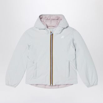 K-Way Wende-Lily-Thermojacke in Gardenia-Wei&szlig;/Pink