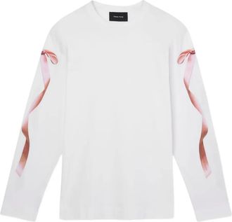 Simone Rocha T-shirt con stampa fiocco - Bianco
