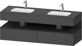 Duravit Qatego Lavabo Encastrado Con Base De Lavabo Consola, - Duravit