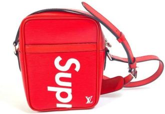 Louis Vuitton Tweedehands leren Louis Vuitton tassen - Heren - Vintage Schoudertas - Rood - ONE Size - Vintage