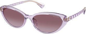 Ralph Lauren Ra 5338U Zonnebrillen - Dames - Zonnebrillen - Paars - 56 MM - Accessoires
