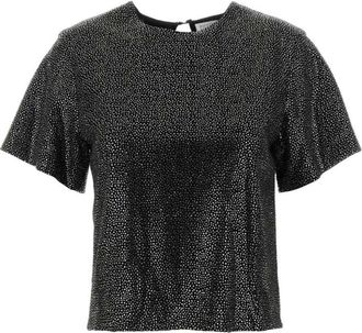 Giuseppe Di Morabito Black Embellished Viscose T-Shirt