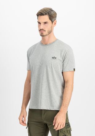 Alpha Industries T-Shirt ALPHA INDUSTRIES Basic T-Shirt SL, Herren, Gr. XXL, grau (grau heather), Obermaterial: 100% Baumwolle, Shirts T-Shirt