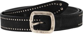 Alberto Luti Studded Leather Belt