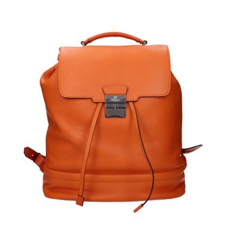 Pineider Herens Oranje leren tassen en zakjes