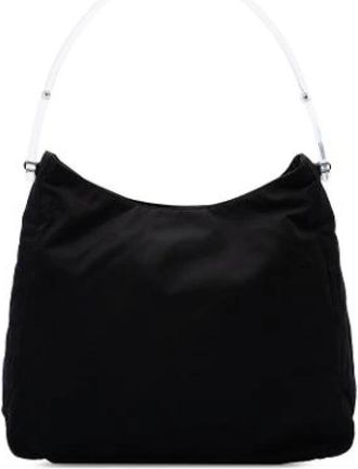 Prada Pre-owned Nylon Schoudertas - Dames - Vintage Schoudertas - Zwart - ONE Size - Nylon - Vintage