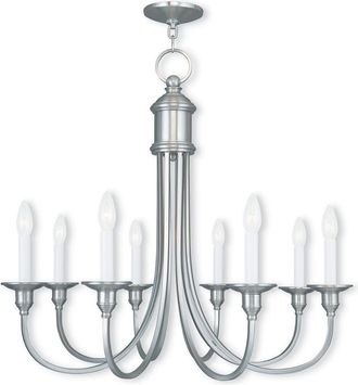 Livex Lighting Livex Cranford 8-Light Brushed Nickel Chandelier