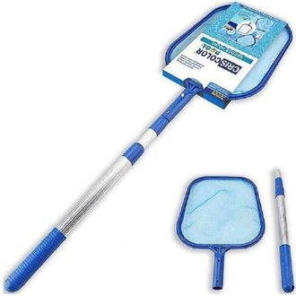 Trade Shop Trade Shop - Retino Raccogli Foglie Con Asta Telescopica Da 135 Cm Per Pulizia Piscina 42389