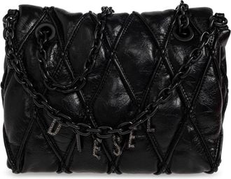 Diesel Charm-D Shoulder M - Dames - Schoudertassen - Zwart - ONE Size - Tassen