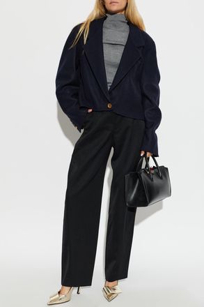 Givenchy Wool Jacket, Womens, Navy Blue
