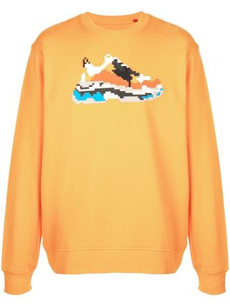 Mostly Heard Rarely Seen Vibrante Wave sweatshirt - Orange