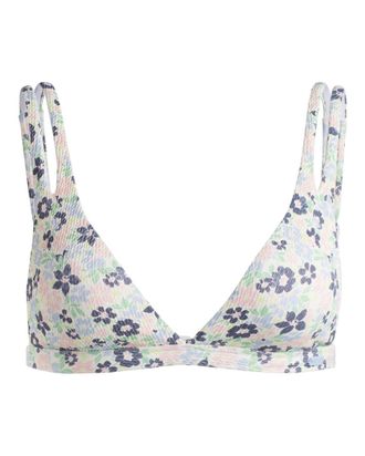 Roxy Triangel-Bikini-Top ROXY Wild Floral, Damen, Gr. M, Cup B, bel air ephemere small, 85% Polyester, 12% Polyester, 3% Elasthan, Bikini-Oberteile Triange