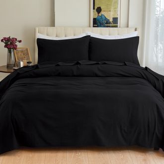 Elegant Comfort 4-Piece Cotton Flannel Sheet Set - 100% Turkish Cotton