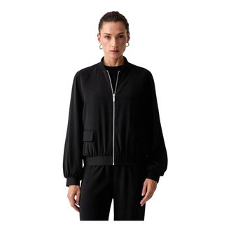A|X Armani Exchange Jassen, Dames, Zwart, XS, Polyester, Bomberjack