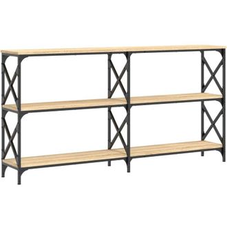 vidaXL Console Table Sonoma Oak 156x28x80.5 cm Engineered Wood Vidaxl