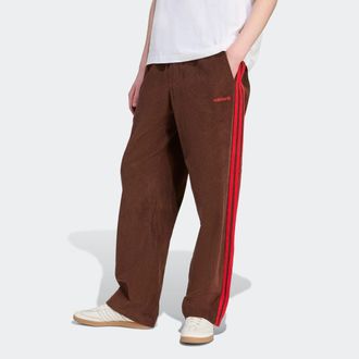 adidas Sporthose ADIDAS ORIGINALS AUS CORD, Damen, Gr. XXL, N-Gr, auburn, better scarlet, Obermaterial: 100% Baumwolle, Hosen Sporthose, sportlicher Stil, f&uuml;