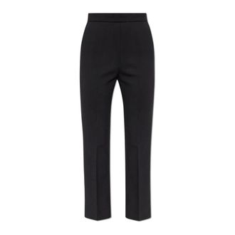 Max Mara Broeken, Dames, Zwart, 3Xs, Wol, Pleated Pants Nepeta