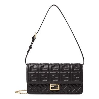 Fendi (WMNS) Fendi SS26 Wallet On Chain Baguette Black 8M0498AAJDF0KUR