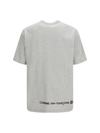 Comme Des Gar&ccedil;ons Oversized Crewneck Cotton T-Shirt - Gray
